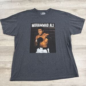 Muhammad Ali Shirt Boxing Graphic Men’s 3XL Gray Big Tall Tee